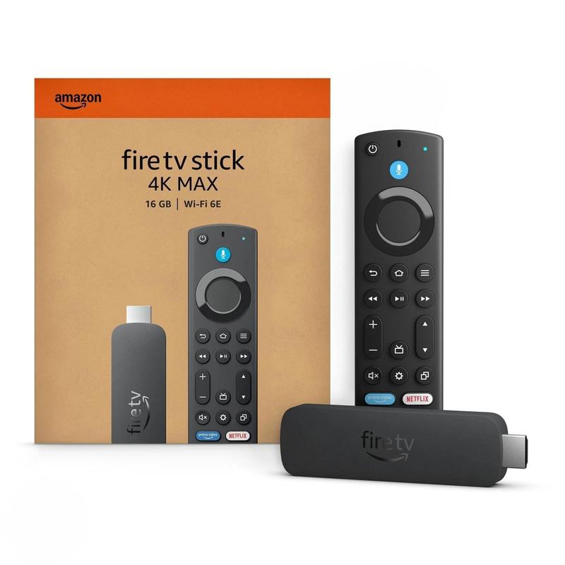 AMAZON FIRE TV Stick 4K MAX, Wi-Fi 6E, 2.0 GHz, 16GB, 2GB RAM